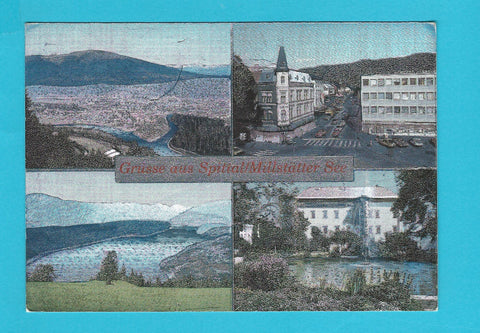 AK Grüsse aus Spittal Millstätter See.