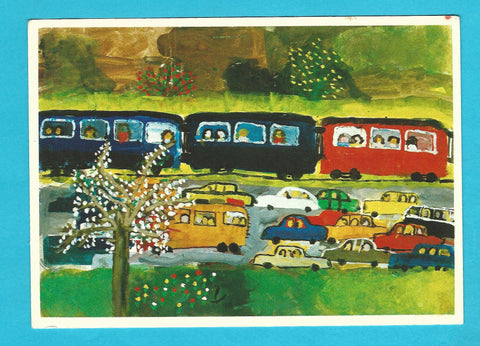 AK ÖBB. Schülerzeichenwettbewerb des Internationalen Eisenbahnverbandes 1972. Helga Glantschnig. Spittal/Drau.