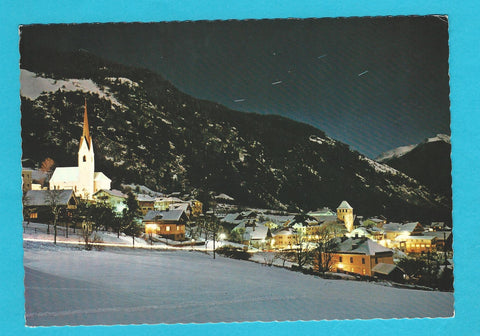 AK Winklern an der Glocknerstraße. Wintermotiv bei Nacht.