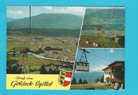 AK Gruß vom Goldeck - Spittal. Goldeckbahn.