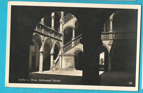 AK Spittal an der Drau, Schlosshof Porcia. (1935)