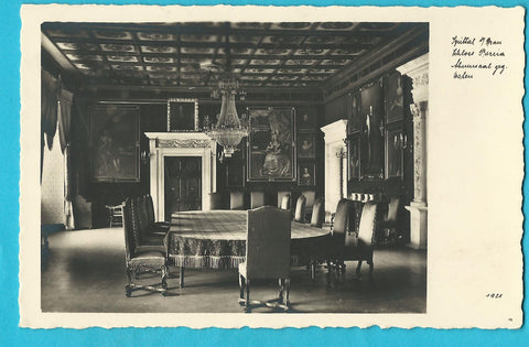 AK Spittal an der Drau Schloss Porcia Ahnensaal geg. Osten.(1929)