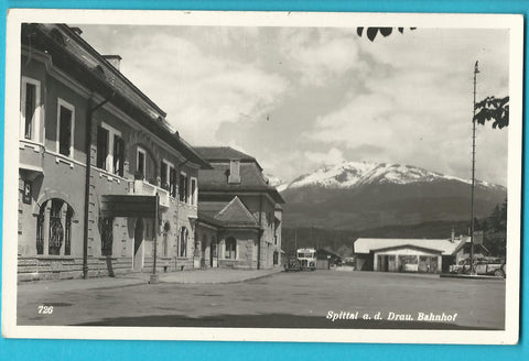 AK Spittal an der Drau. Bahnhof.