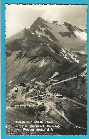 AK Großglockner Hochalpenstraße. Berghaus Fuschertörl Brennkogel vom Weg zur Edelweißspitze.