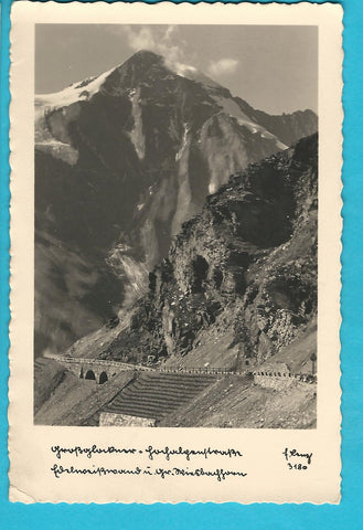 AK Großglockner-Hochalpenstraße. Edelweißwand u. Gr. Wiesbachhorn.