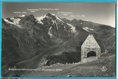 AK Großglockner-Hochalpenstraße Gr. Wiesbachhorn.