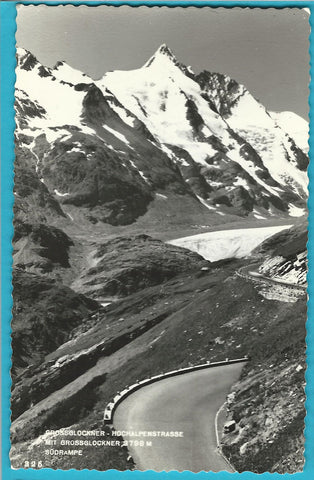 AK Grossglockner Hochalpenstrasse mit Großglockner Südrampe.