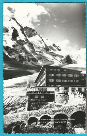 AK Kaiser Franz Josefhaus mit Großglockner.