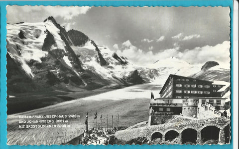 AK Kaiser-Franz-Josef-Haus und Johannisberg mit Großglockner.