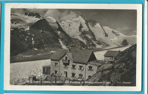 AK Franz Josefshaus mit Pasterze u. Grossglockner.
