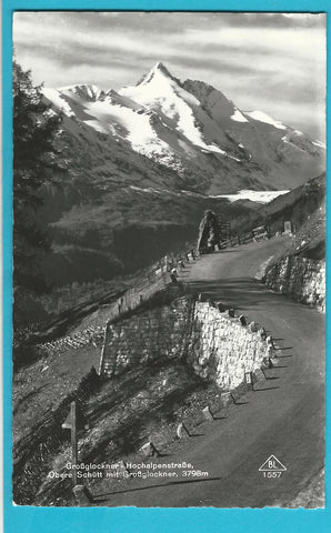 AK Grossglockner Hochalpenstraße Obere Schütt mit Großglockner.