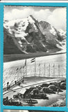 AK Parkplatz Freiwandeck mit Großglockner und Pasterze.