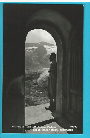 AK Sturmkapelle Blick gegen Pasterze. Grossglockner Hochalpenstrasse. (1936)