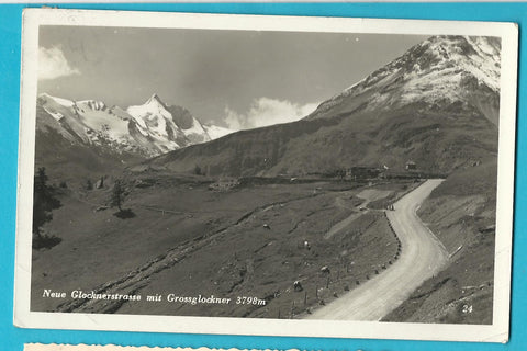 AK Neue Glocknerstrasse mit Grossglockner.