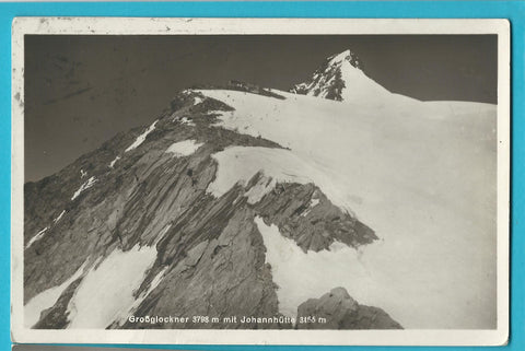 AK Großglockner mit Johannhütte. (1928)
