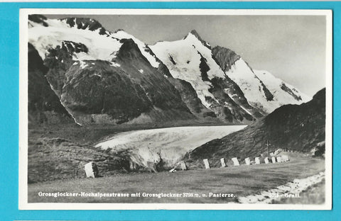 AK Grossglockner Hochalpenstrasse mit Grossglockner u. Pasterze.