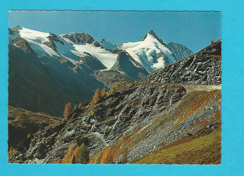 AK Grossglockner Hochalpenstrasse mit Grossglockner. Auffahrt Südrampe - Schönwand.