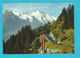 AK Grossglockner Hochalpenstrasse. Blick vom Parkplatz Rossbach auf Sessellift und Grossglockner.