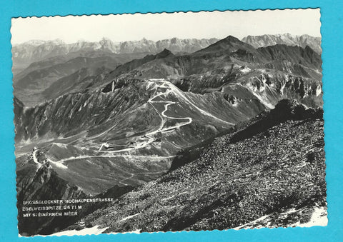 AK Grossglockner Hochalpenstrasse. Edelweisspitze mit Steinernem Meer.