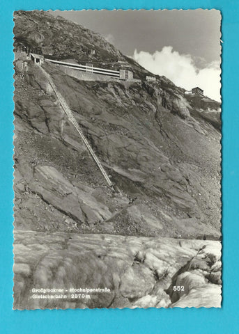 AK Grossglockner Hochalpenstrasse. Gletscherbahn.