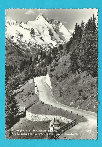 AK Grossglockner Hochalpenstrasse. Südrampe. Rossbach.