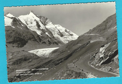 AK Grossglockner Hochalpenstrasse. Fensterbach mit Grossglockner.