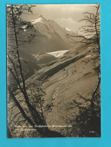 Muster-AK Motiv von der Grossglockner Hochalpenstrasse mit Grossglockner.