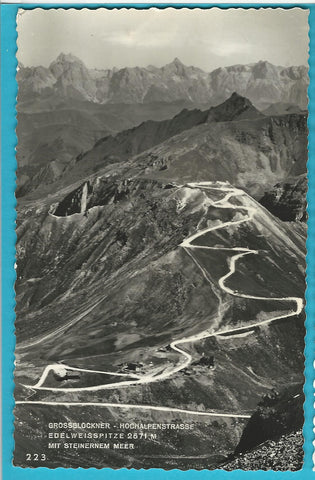 AK Grossglockner Hochalpenstrasse. Edelweisspitze mit steinernem Meer.