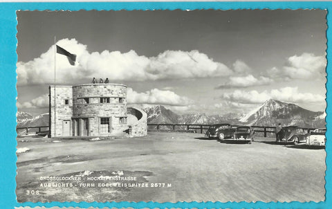 AK Grossglockner Hochalpenstrasse. Aussichts - Turm Edelweisspitze.