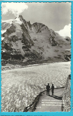 AK Grossglockner mit Pasterzengletscher und Gamsgrubenweg.
