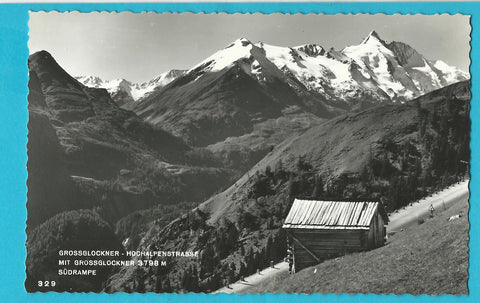 AK Grossglockner Hochalpenstrasse mit Grossglockner. Südrampe.