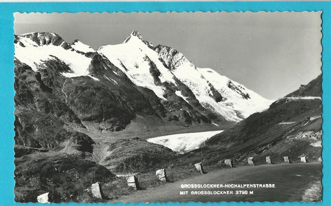 AK Grossglockner Hochalpenstrasse mit Grossglockner.