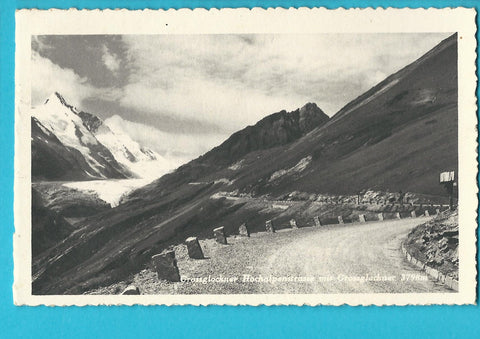 AK Grossglockner Hochalpenstrasse mit Grossglockner. (1937)