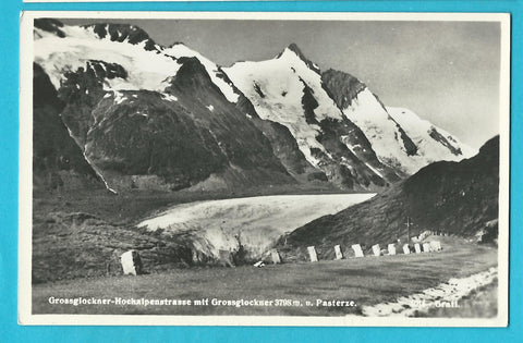 AK Grossglockner Hochalpenstrasse mit Grossglockner und Pasterze.