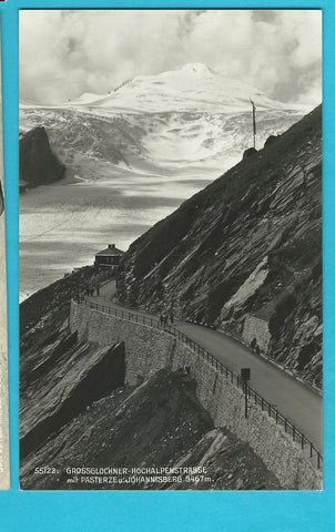 AK Grossglockner Hochalpenstrasse mit Pasterze u. Johannisberg.