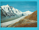 AK Grossglockner Hochalpenstrasse, Südrampe, Franz Josefs Höhe mit Grossglockner und Pasterzengletscher.