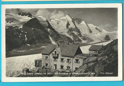 AK Franz Josefshaus mit Pasterze und Grossglockner.