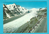 AK Grossglockner Hochalpenstrasse. Parkplatz Freiwandeck gegen Grossglockner, Pasterze und Johannisberg.