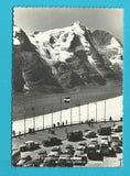 AK Parkplatz Freiwandeck mit Grossglockner und Pasterzengletscher.