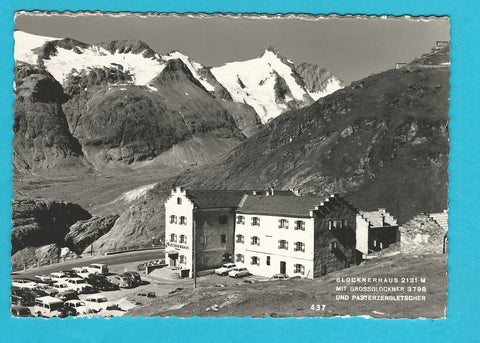 AK Glocknerhaus mit Grossglockner und Pasterzengletscher.