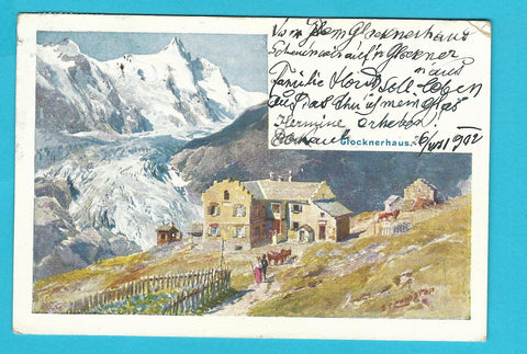 AK Glocknerhaus mit Grossglockner.