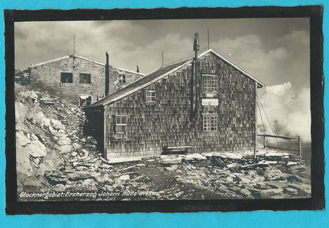 AK Glocknergebiet: Erzherzog Johann Hütte. (1927)