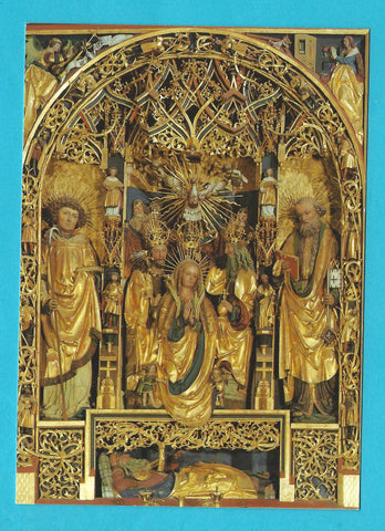 AK Pfarrkirche Heiligenblut. Spätgotischer Flügelaltar.