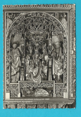 AK Wallfahrtskirche Heiligenblut. Gotischer Flügelaltar. Mariens Krönung.