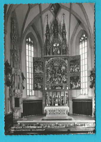 AK Wallfahrtskirche Heiligenblut. Gotischer Flügelaltar.