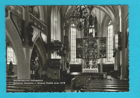 AK Wallfahrtskirche Heiligenblut. Gotischer Hochaltar von Michael Pacher.