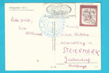 AK Heiligenblut. Friedhofsmotiv am Kircheneingang.