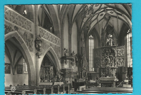 AK Heiligenblut. Wallfahrtskirche mit Altar von Michael Pacher.