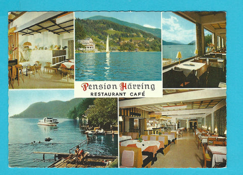 AK Dellach am Millstättersee. Pension Härring. Restaurant Cafe.