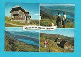 AK Alexander Hütte mit dem Blick auf Millstättersee.